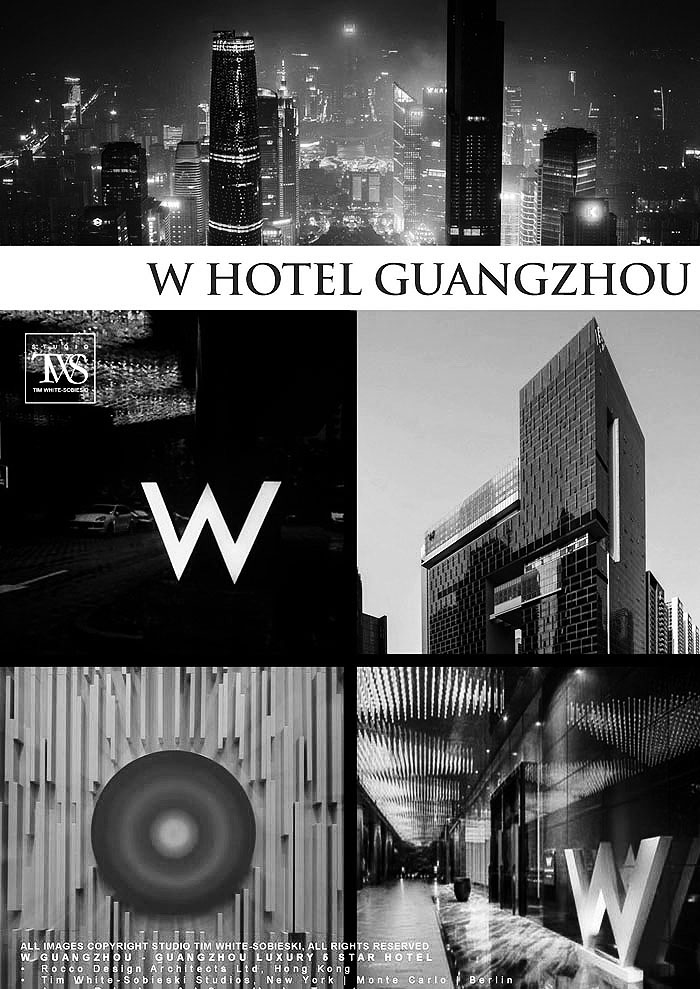 Light design for W Hotel in Guangzhou, China, artworks from the series Nebulas and Galaxies